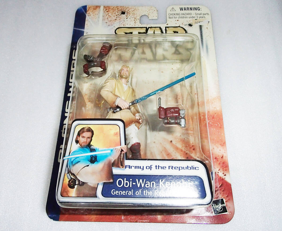 ★スターウォーズ /クローンウォーズ ベーシックフィギュア【オビ＝ワン・ケノービ】未開封★_画像1