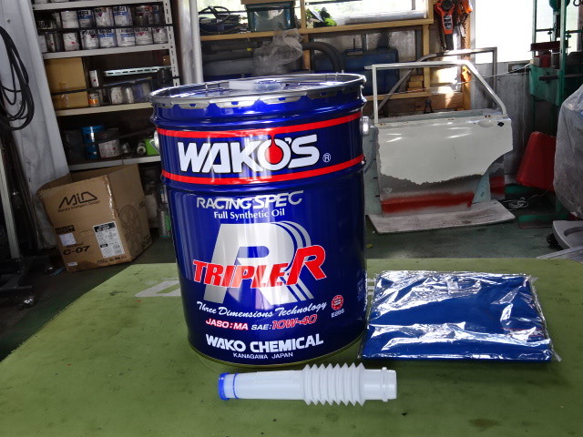  ограниченное количество * жестяное ведро форсунка & футболка есть * Waco's Triple R моторное масло 10W-40 20 литров жестяная банка * бесплатная доставка *
