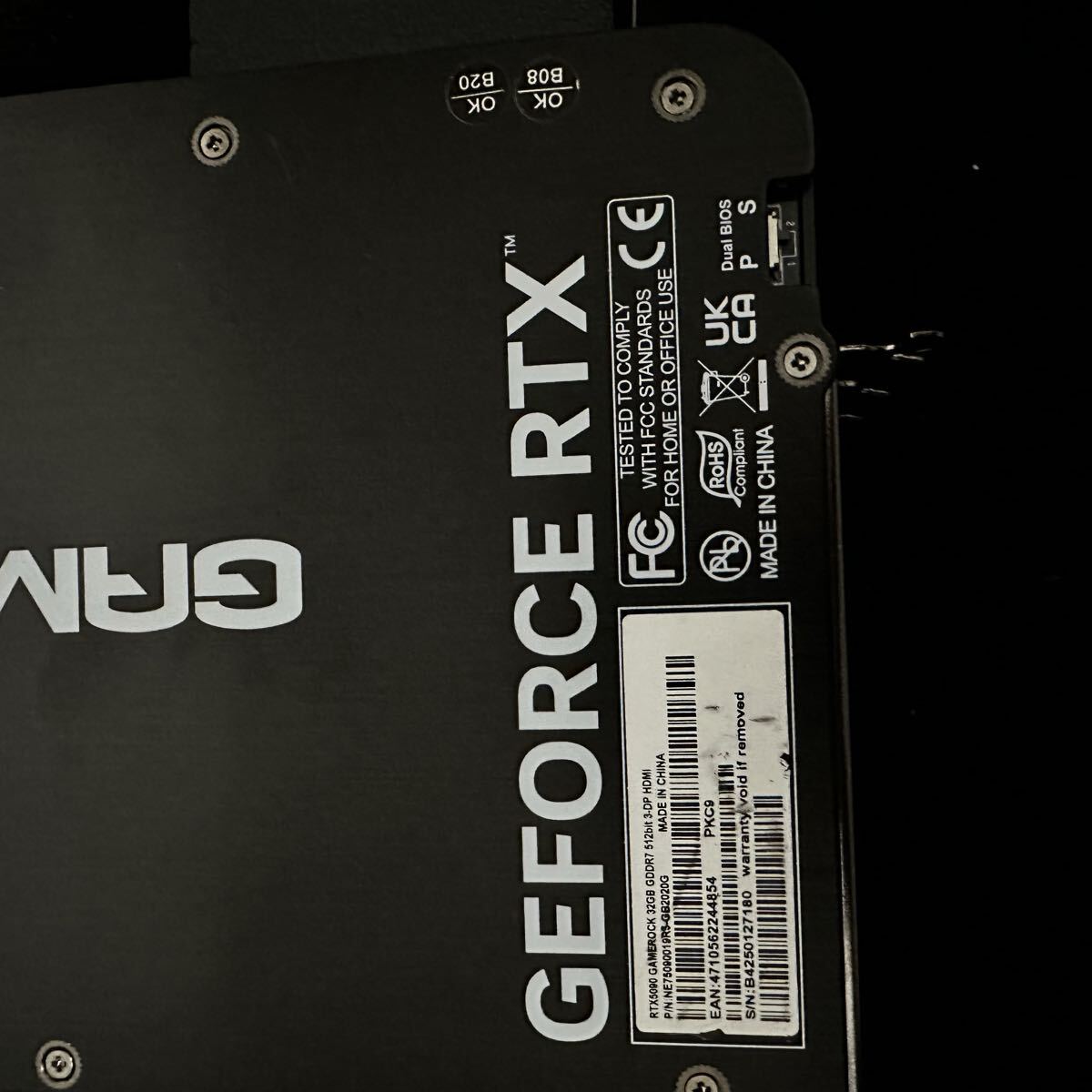 1円スタート PALIT GEFORCE RTX 5090 グラフィックボード PC機(jī)器 ゲーミングPC 部品 GAMEROCK 32GB GDDR7 512bit3-DP HDMI 1円~