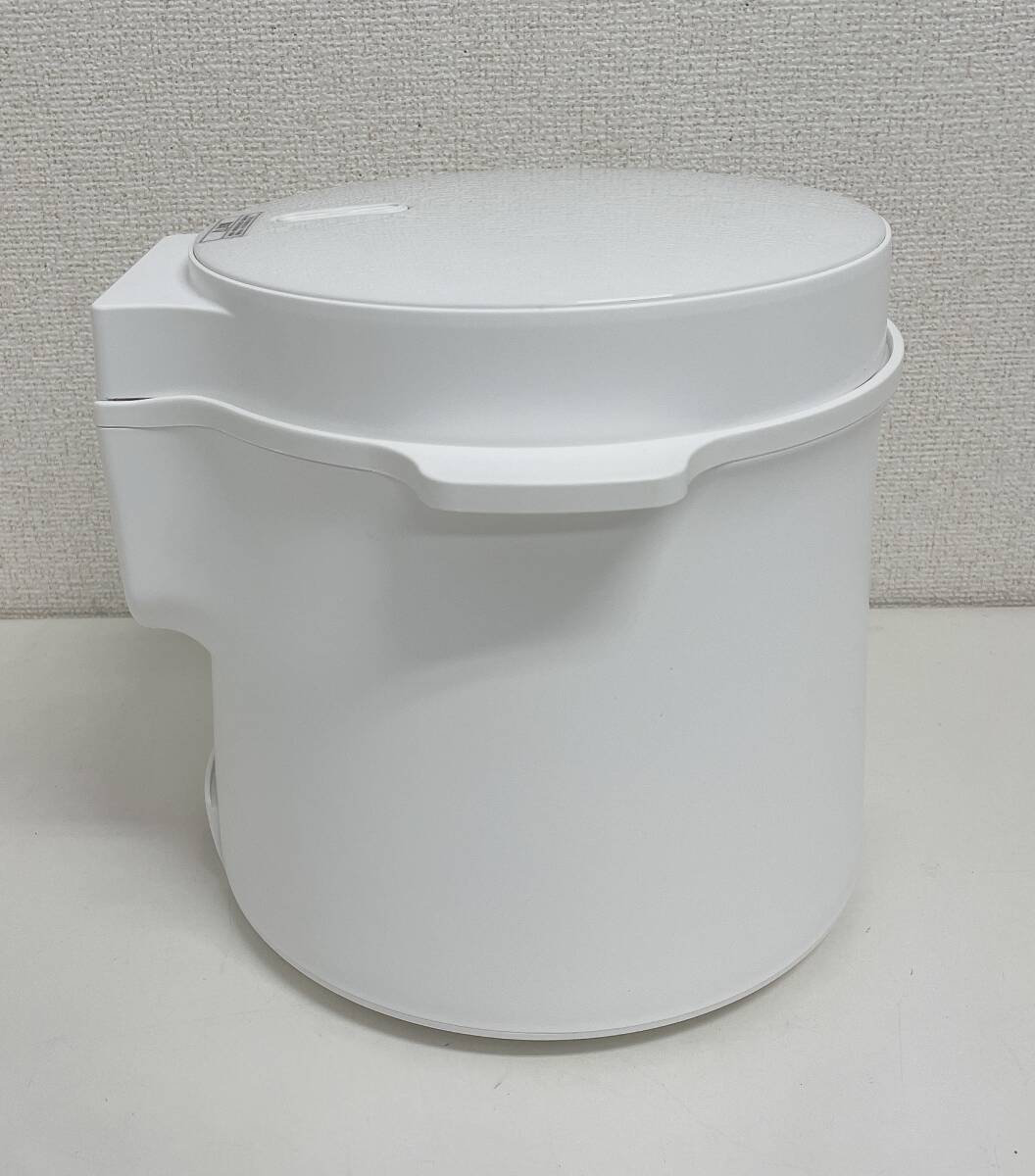 【糖質カット炊飯器 LOCABO ロカボ JM-C20E-W 調理器具 炊飯ジャー】通電OK/ホワイト/白/健康/ダイエット/インテリア/A79-129_画像6