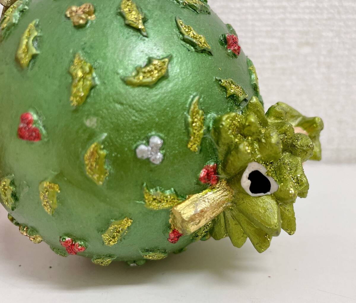 【Francfranc(フランフラン) レジン オーナメント サンタ3点セット★】グリーン/レッド/ブラック/クリスマス/インテリア/A78-142_画像6