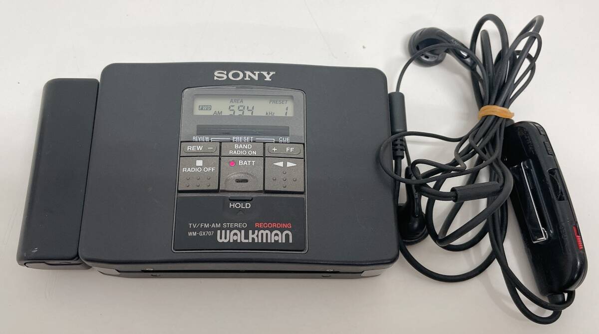 【SONY ソニー WM-GX707 カセットプレーヤー☆】通電OK/レトロ/コレクション/現(xiàn)狀品/A78-378