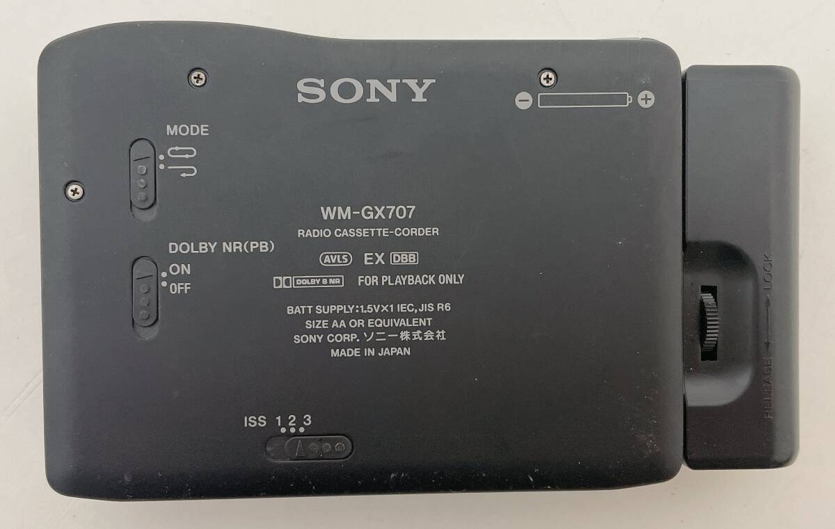 【SONY ソニー WM-GX707 カセットプレーヤー☆】通電OK/レトロ/コレクション/現(xiàn)狀品/A78-378