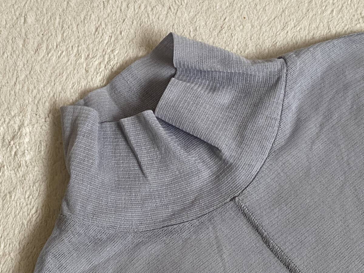 定価￥9,460★未使用【シャルレ】婦人長袖コットンシアーハイネックカットソー（L）★