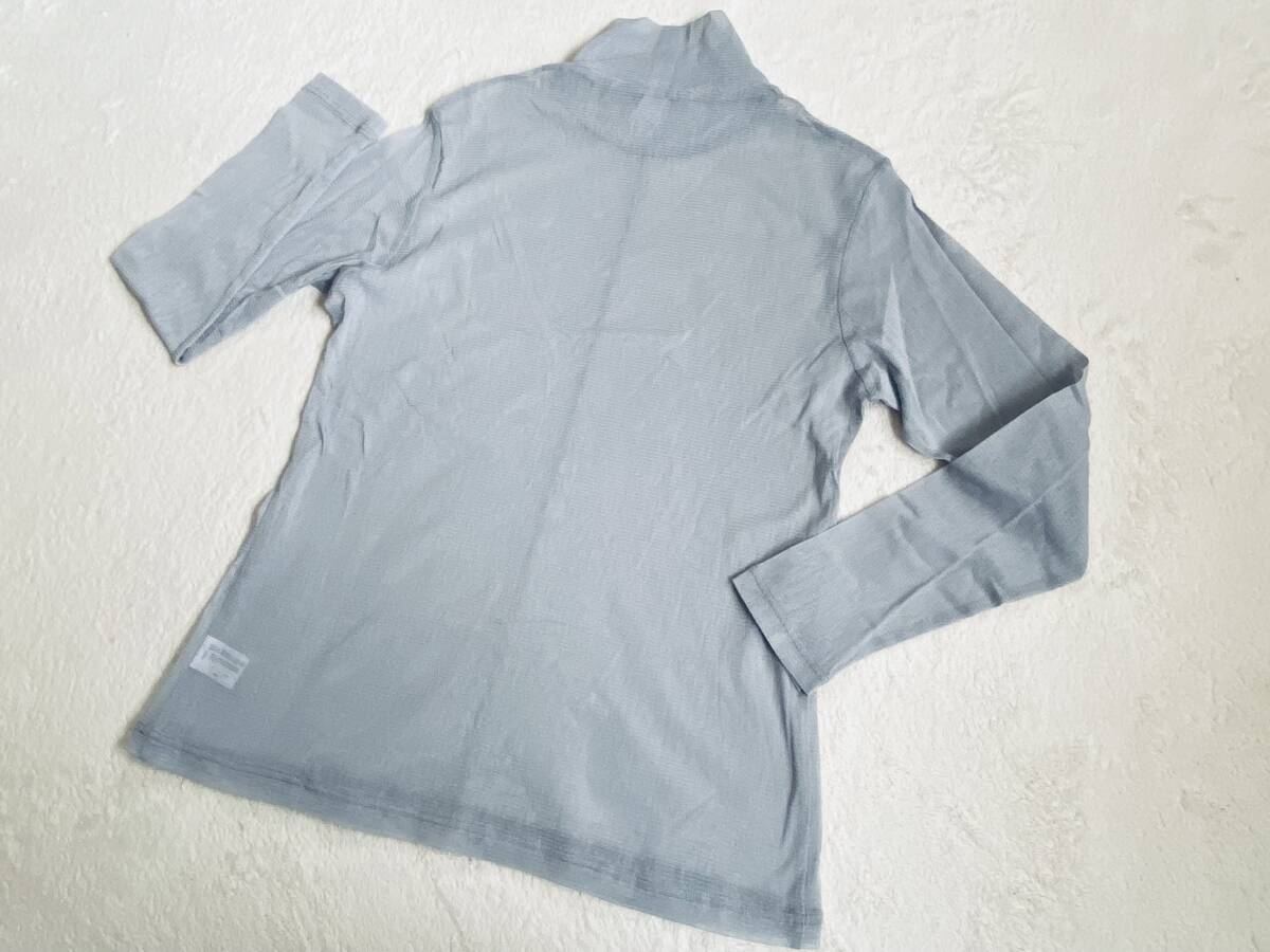 定価￥9,460★未使用【シャルレ】婦人長袖コットンシアーハイネックカットソー（L）★