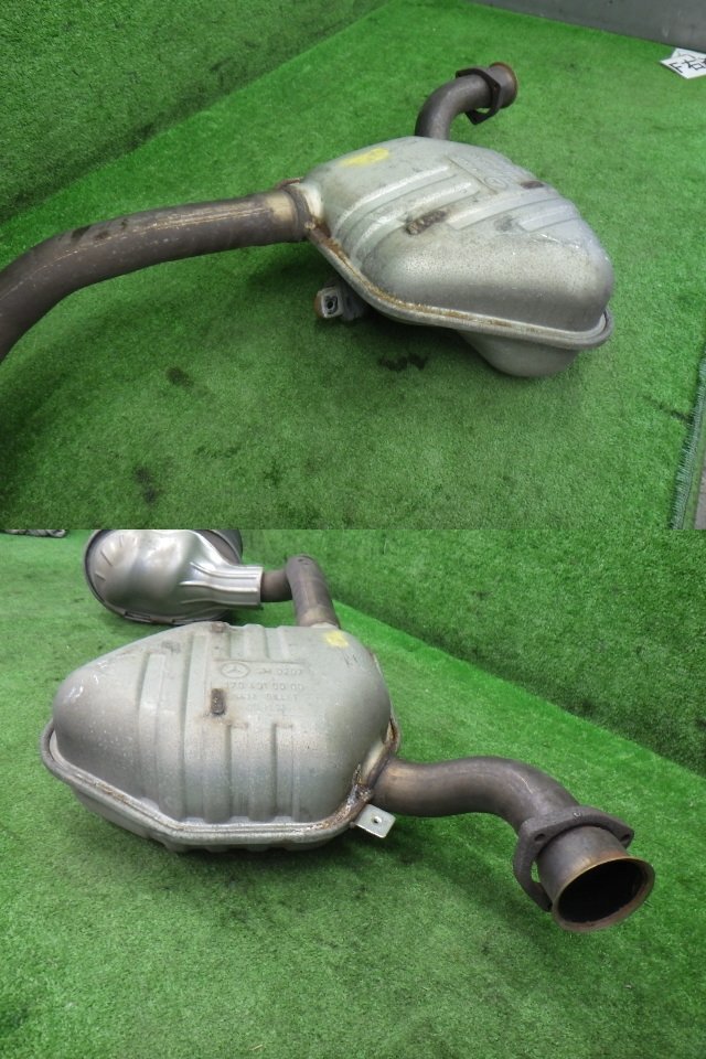 # H14年 ベンツ SLK230 コンプレッサー R170 GF-170449 右H 純正 リア マフラー 1118 ※個人宅不可(福山通運支店止め)[07005841]