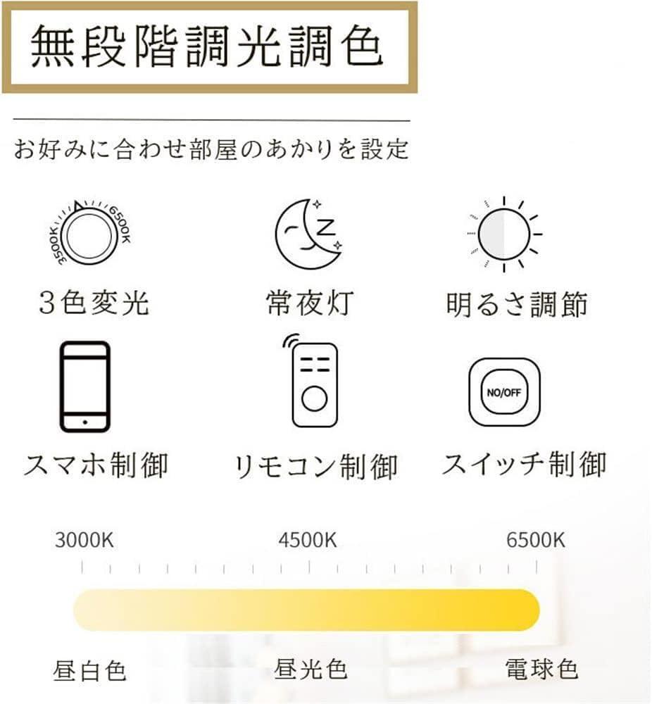 二重リングシーリングライト 4畳 5畳 おしゃれ 北欧 引っ掛対応_画像2