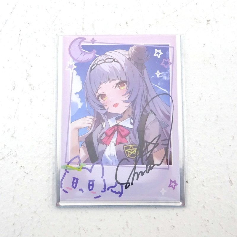 紫咲シオン 活動6周年記念 直筆サイン入りチェキ風ブロマイド