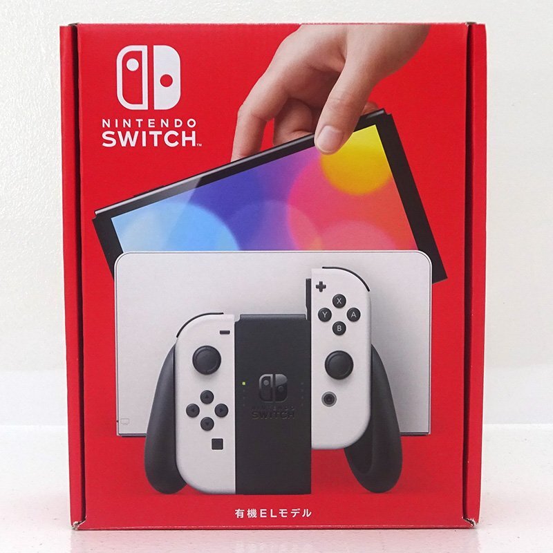 ★中古★Nintendo Switch 本體 Joy-Con(L)/(R)ホワイト 有機(jī)ELモデル HEG-S-KAAAA (ニンテンドースイッチ/任天堂)★【GM649】