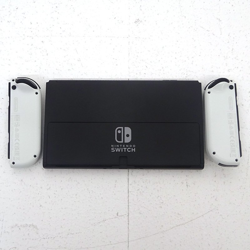 ★中古★Nintendo Switch 本體 Joy-Con(L)/(R)ホワイト 有機(jī)ELモデル HEG-S-KAAAA (ニンテンドースイッチ/任天堂)★【GM649】