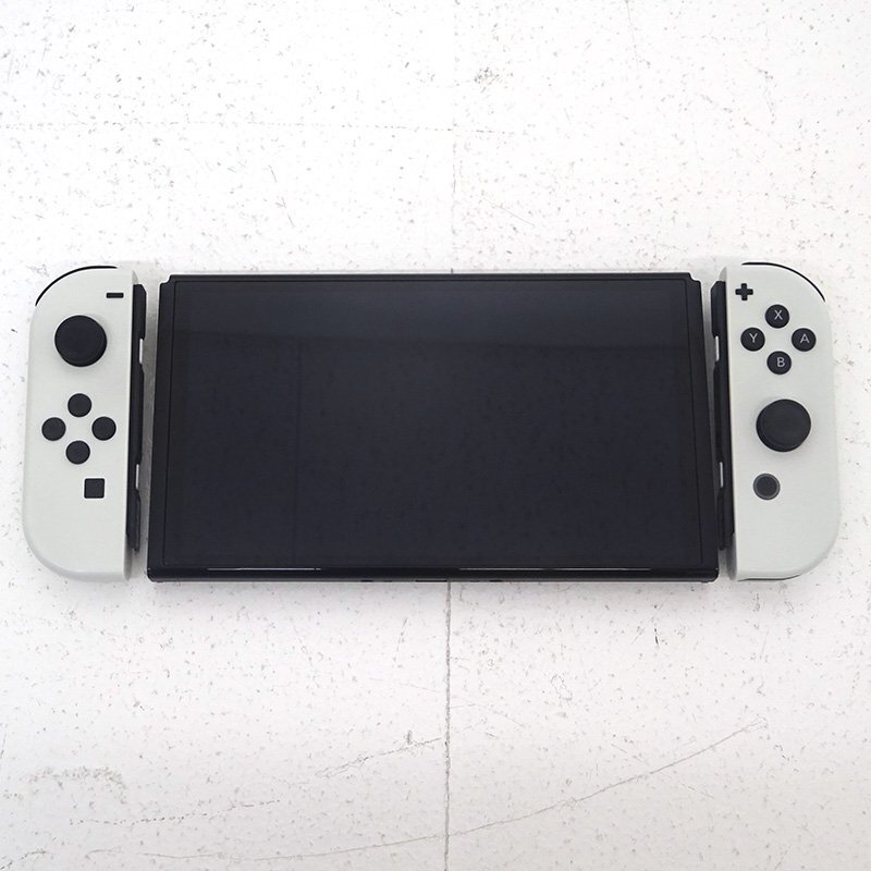 ★中古★Nintendo Switch 本體 Joy-Con(L)/(R)ホワイト 有機(jī)ELモデル HEG-S-KAAAA (ニンテンドースイッチ/任天堂)★【GM649】