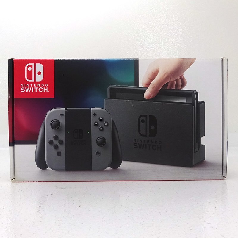 ★中古★Nintendo Switch 本體 Joy-Con(L)/(R)グレー HAC-S-KAAAA 舊型 初期型 (ニンテンドースイッチ/任天堂)★【GM649】