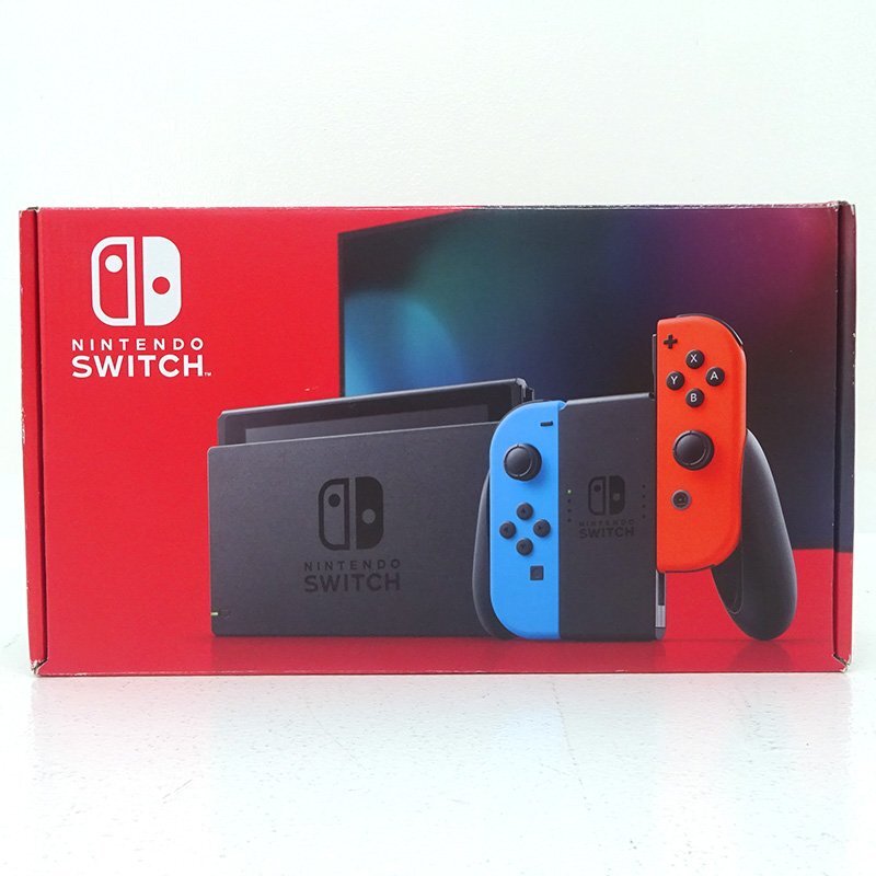 ★中古★Nintendo Switch 本體 Joy-Con(L)ネオンブルー/(R)ネオンレッド HAD-S-KABAA (ニンテンドースイッチ/任天堂)★【GM649】