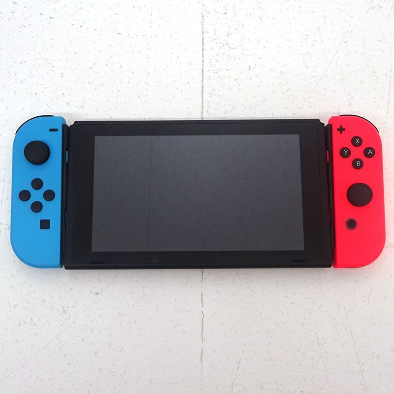 ★中古★Nintendo Switch 本體 Joy-Con(L)ネオンブルー/(R)ネオンレッド HAD-S-KABAA (ニンテンドースイッチ/任天堂)★【GM649】