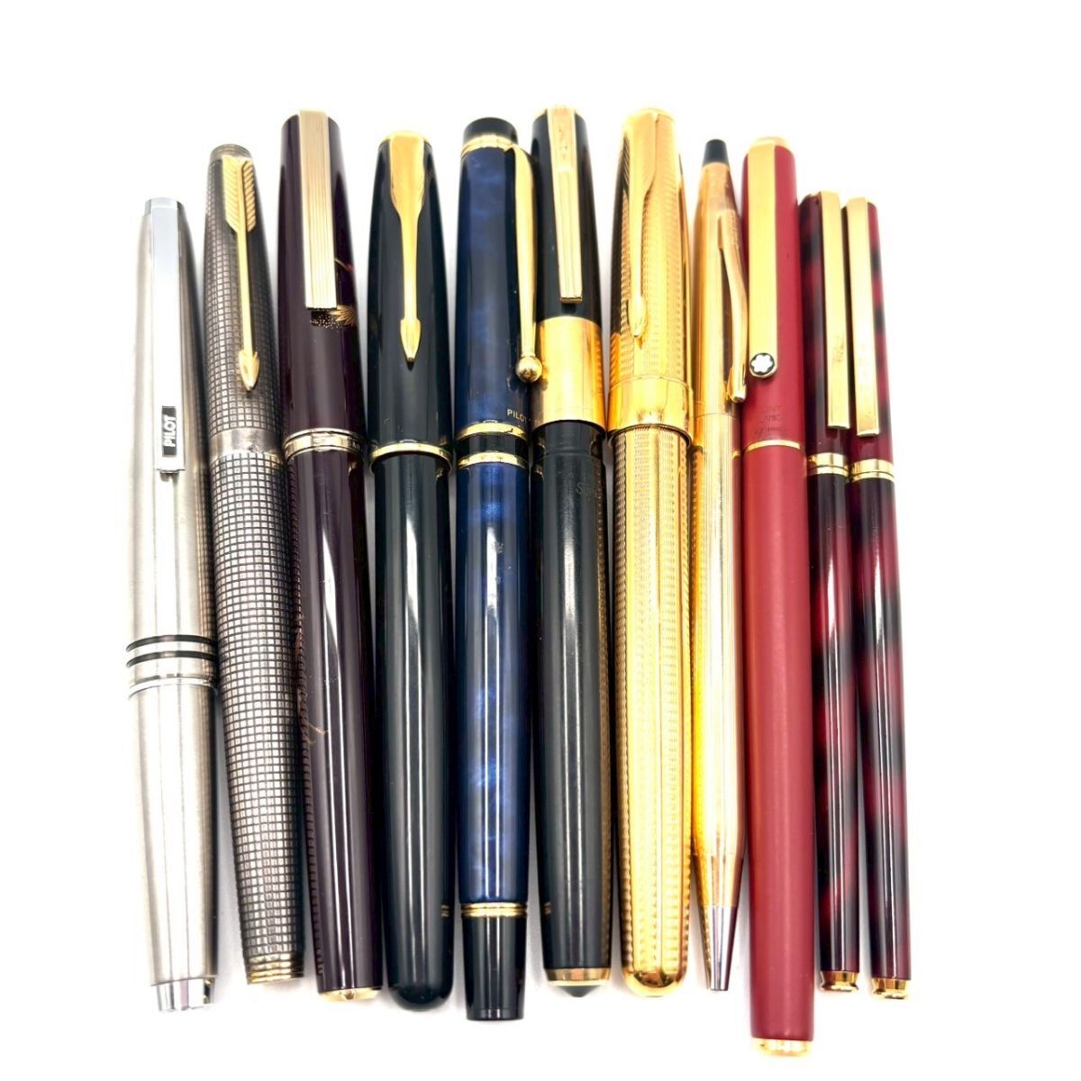 PILOT PARKER SAILOR CROSS 万年筆　ボールペン　大量　まとめ　48本セット １円スタート 筆記用具 まとめ11点セット PARKER CROSS PILOT SAILOR