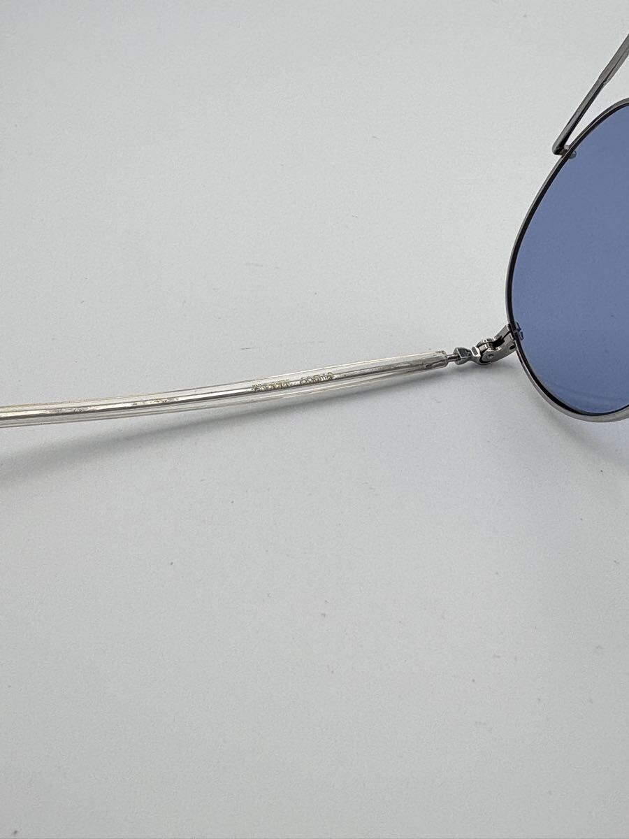 【美品】ayame アヤメ tunnel ハイブリッジ ボストン シルバー サングラス 軽量 チタン製 アイヴァン BJ 金子 ジンズ 鯖江製_画像8