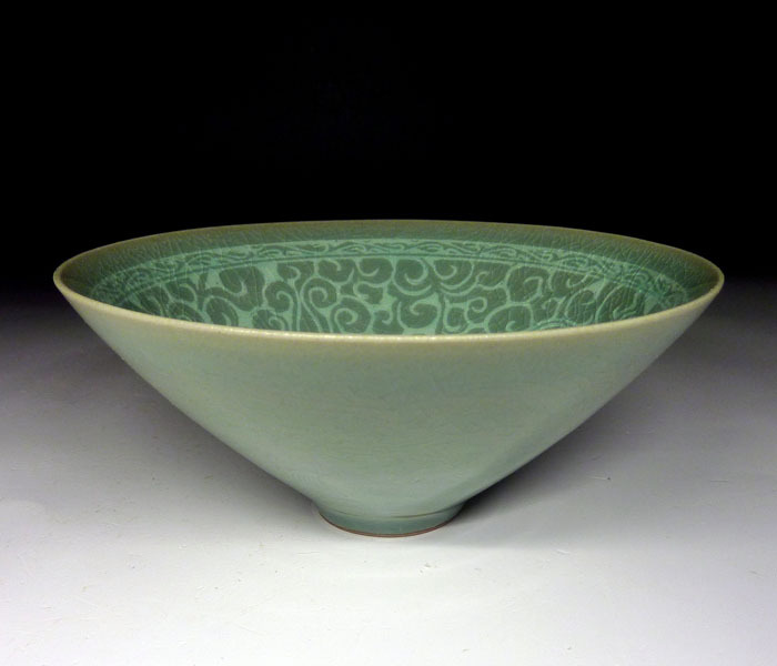 【陶酔】　★韓國陶蕓★　李 連休　高麗青磁茶碗