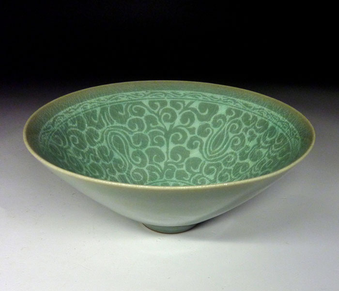 【陶酔】　★韓國陶蕓★　李 連休　高麗青磁茶碗