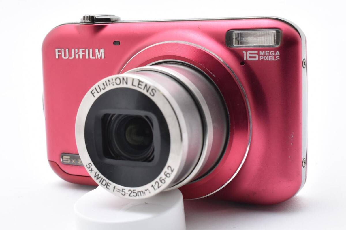 【動作良好！】FUJIFILM FinePix JX400 レッド 軽量コンパクトで初心者でも安心