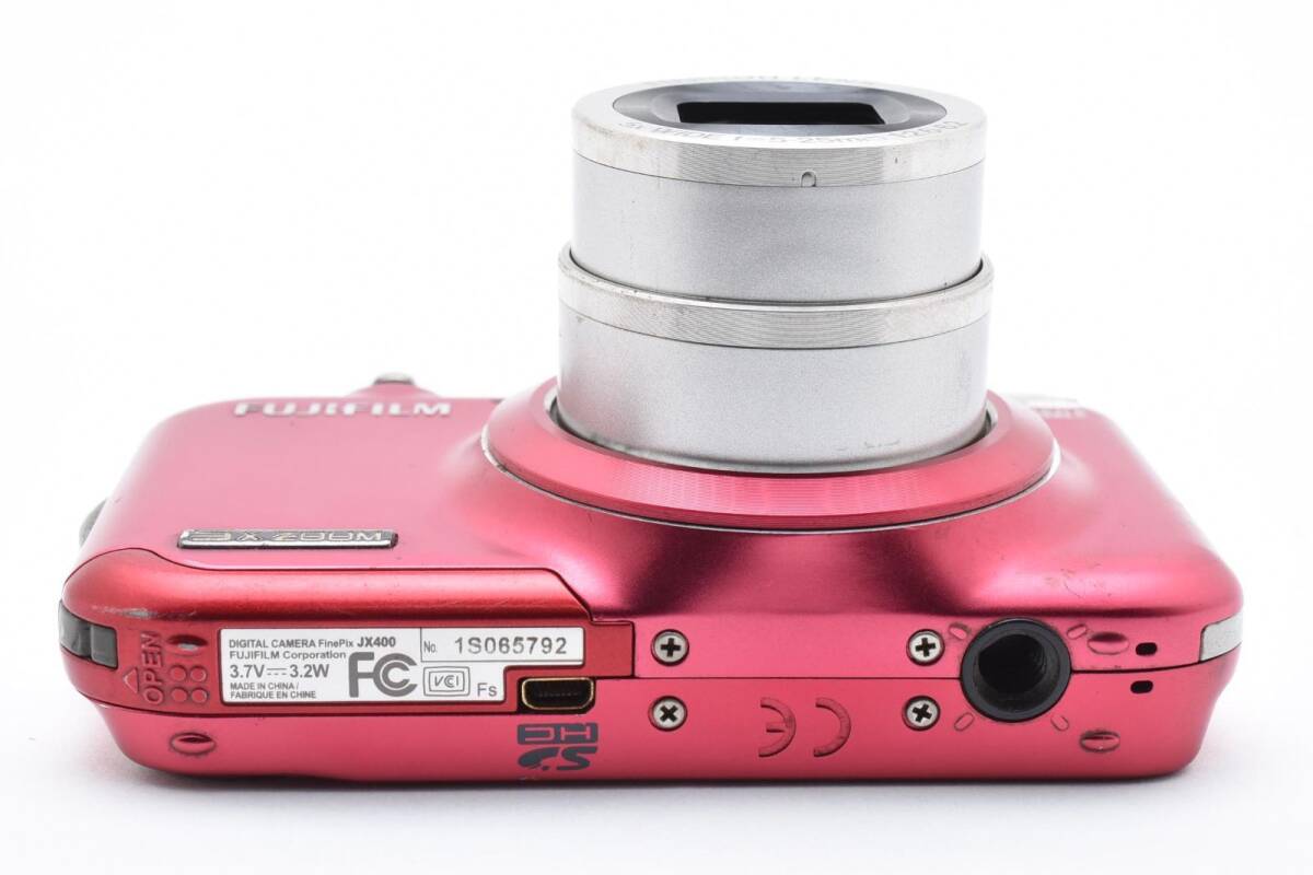 【動作良好！】FUJIFILM FinePix JX400 レッド 軽量コンパクトで初心者でも安心