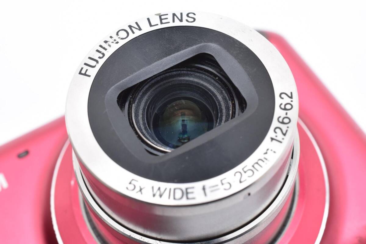 【動作良好！】FUJIFILM FinePix JX400 レッド 軽量コンパクトで初心者でも安心