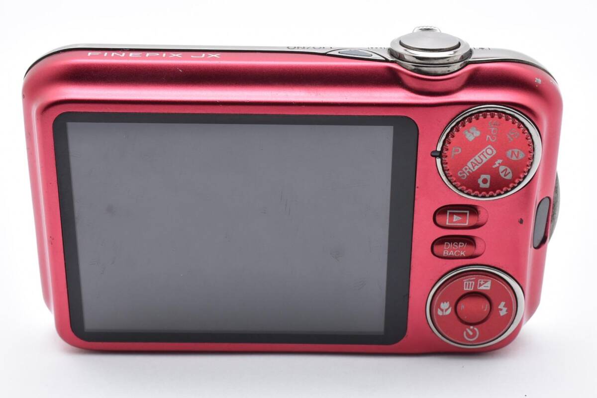 【動作良好！】FUJIFILM FinePix JX400 レッド 軽量コンパクトで初心者でも安心