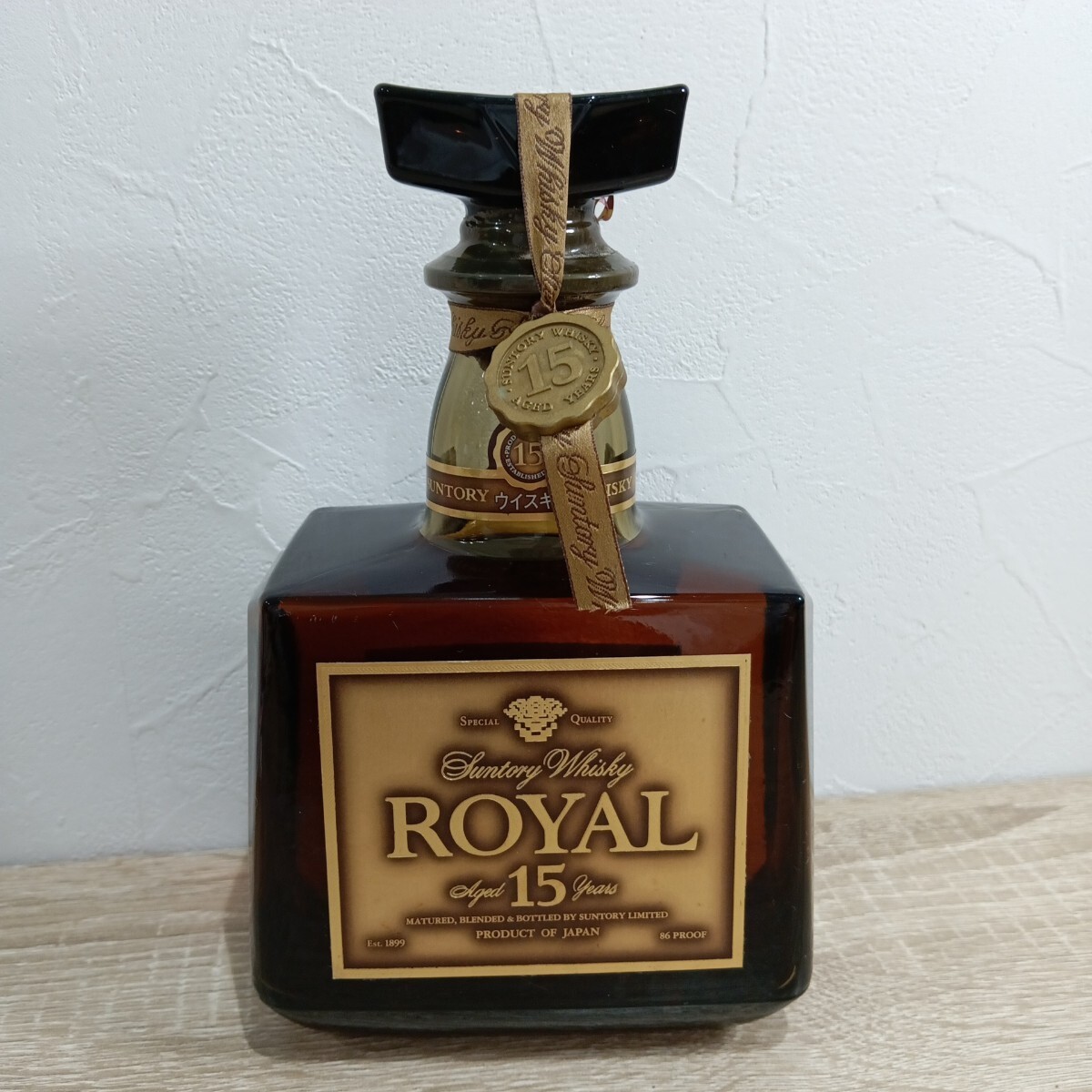 未開栓 サントリー ローヤル ゴールドラベル 15年 SUNTORY ROYAL WHISKY サントリーウイスキー 古酒 750ml 43% 1円スタート