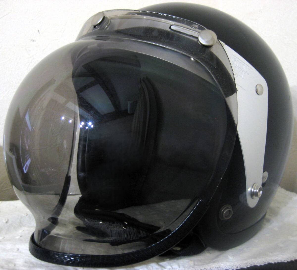 當(dāng)時(shí)物★デッドストック★フリップアップベース★シールドコンバーター★ジェットヘル★バブルシールド検）暴走族Z1Z2750RS750ss 爆発