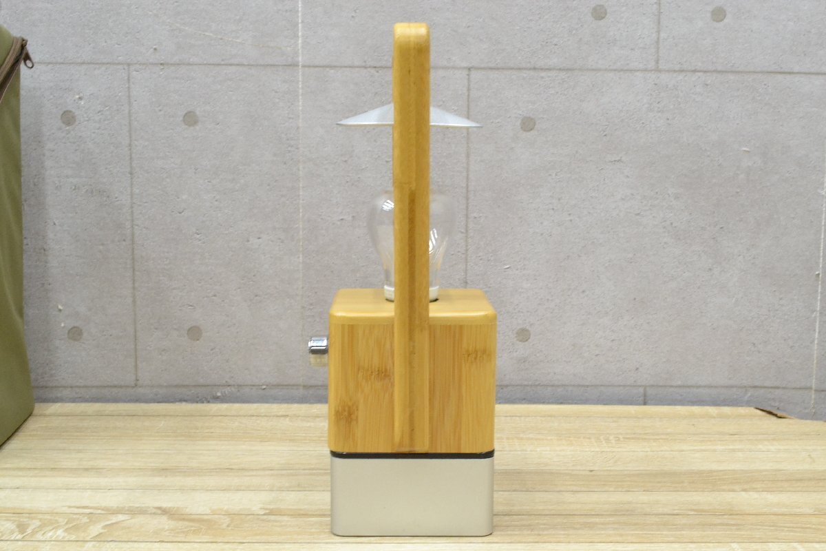 k1182# Logos LOGOS#Bamboo LED фонарь #USB заряжающийся уличный