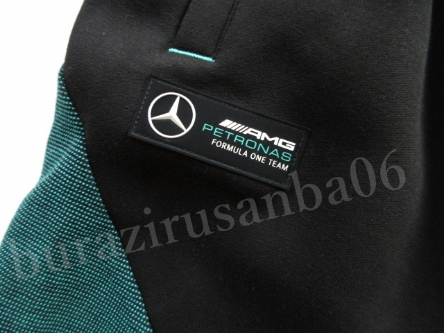 US/M 日本L相当◆未使用 PUMA プーマ × メルセデス ベンツ コラボ スウェット ハーフパンツ 上質な風合い メルセデスAMG 599611 ブラック_画像4