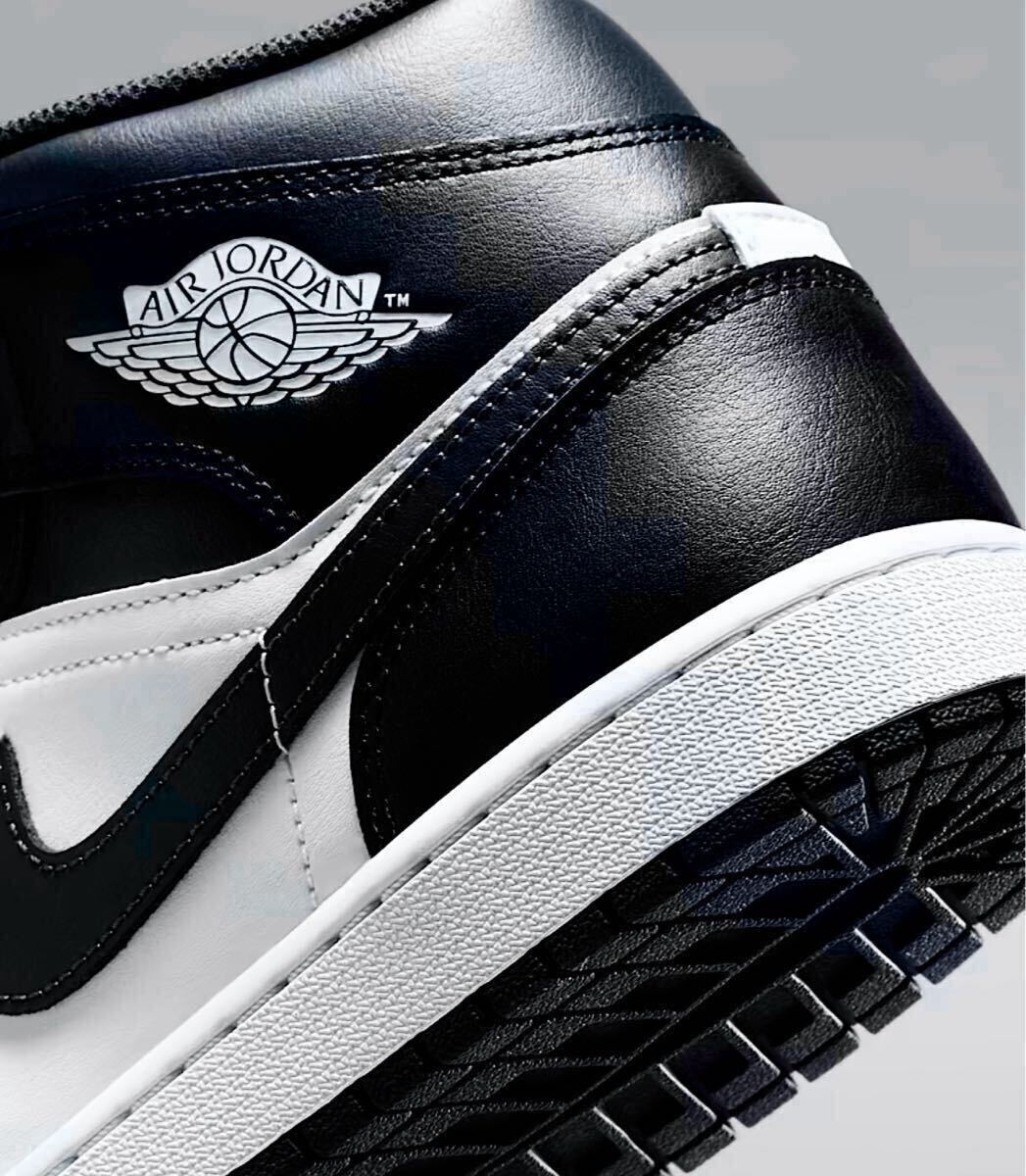 ☆送料込■新品27.0cm■ナイキ エア ジョーダン１MID ブラック/サミットホワイト/オフノワール AIR JORDAN 1 【定価.18700円】_画像7