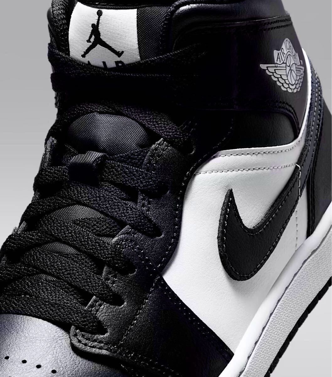 ☆送料込■新品27.0cm■ナイキ エア ジョーダン１MID ブラック/サミットホワイト/オフノワール AIR JORDAN 1 【定価.18700円】_画像6