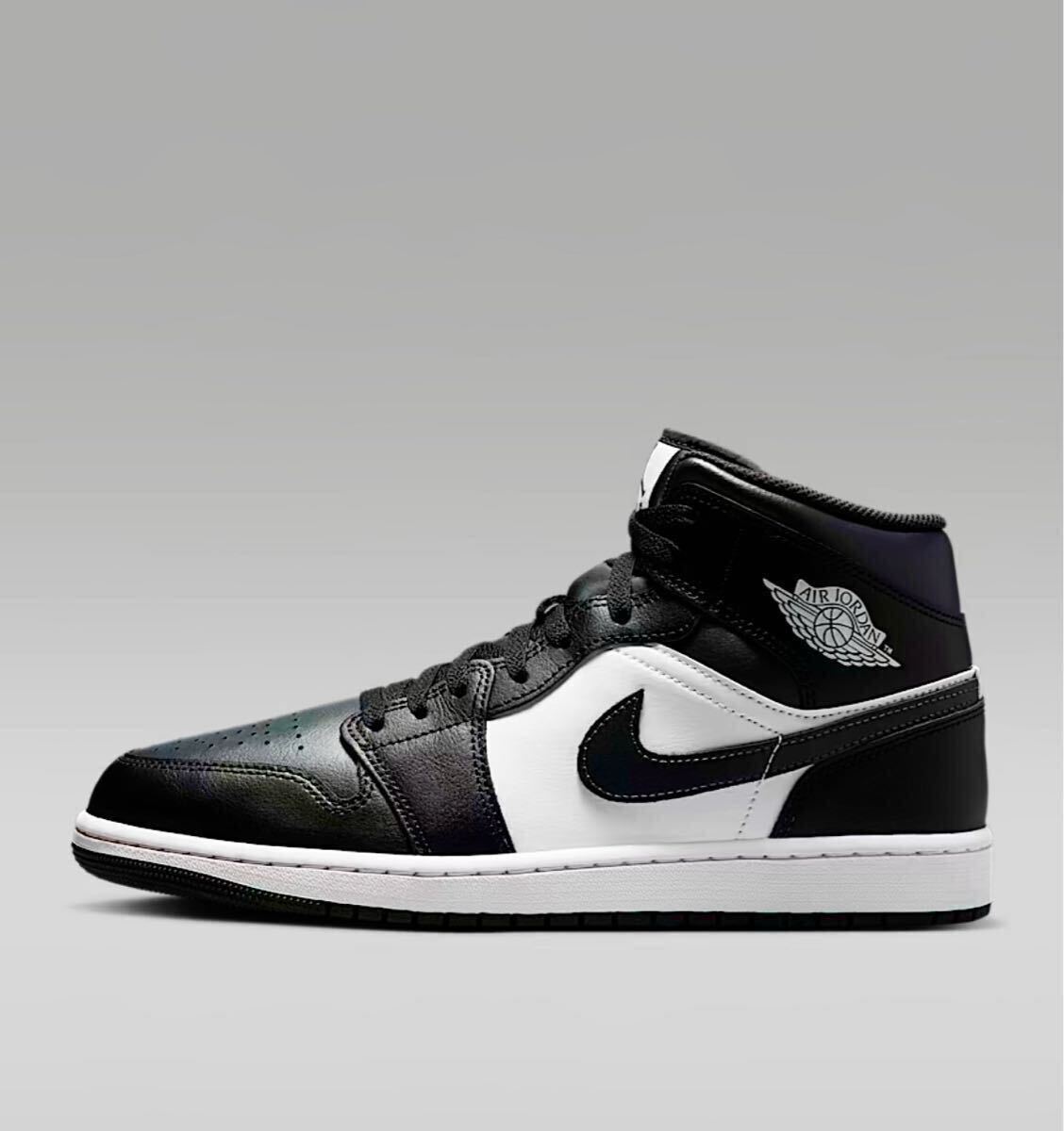 ☆送料込■新品27.0cm■ナイキ エア ジョーダン１MID ブラック/サミットホワイト/オフノワール AIR JORDAN 1 【定価.18700円】_画像3