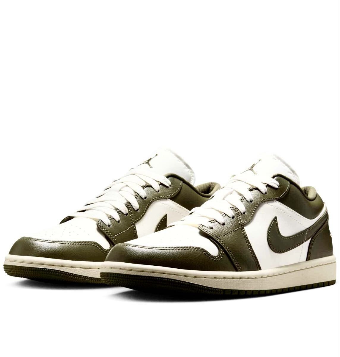 ☆送料込■新品26.0cm■ナイキ エア ジョーダン１LOW セイル/ココナッツミルク/ミディアムオリーブAIR JORDAN 1 【定価.16500円】_画像9