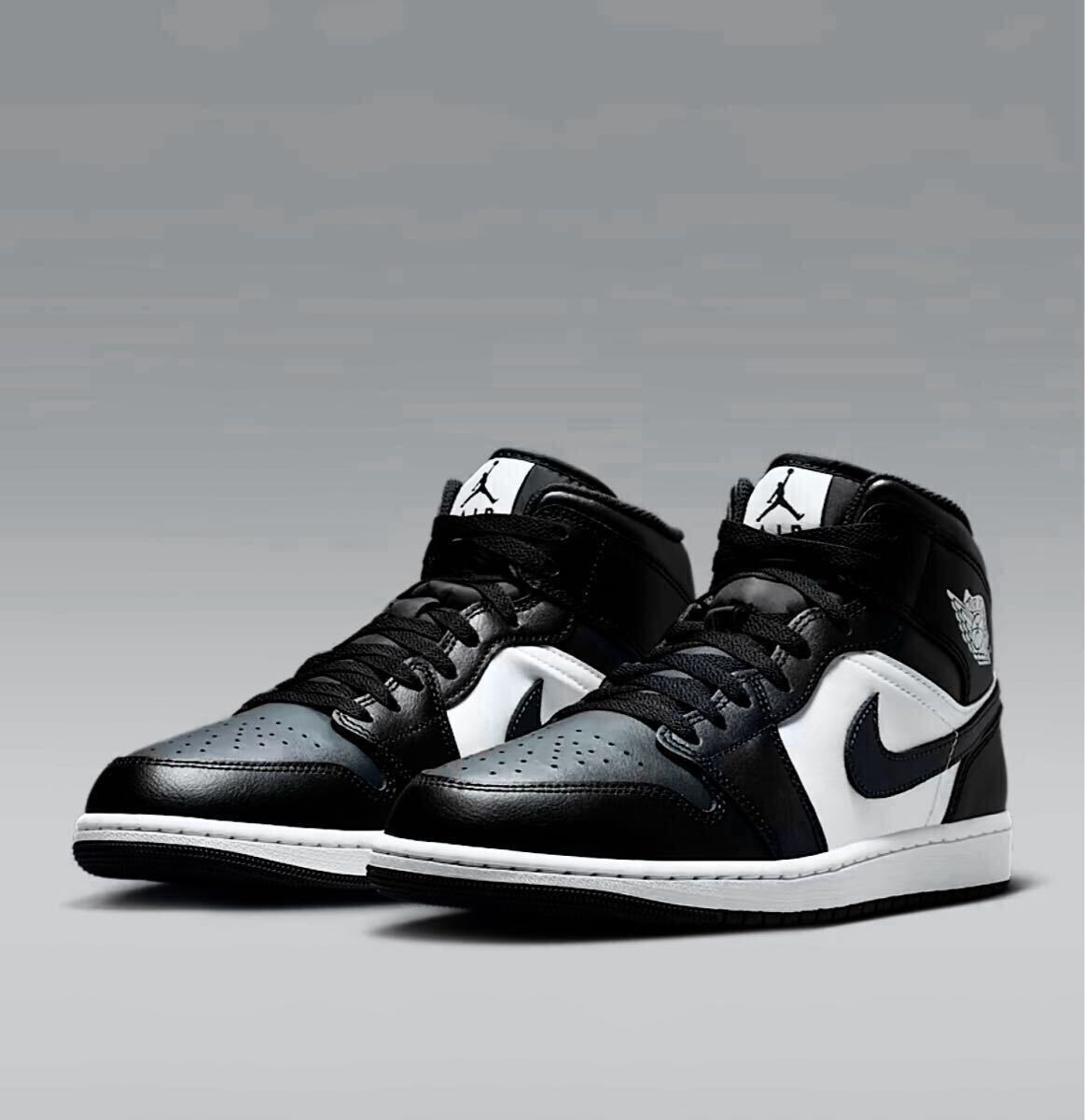 ☆送料込■新品27.0cm■ナイキ エア ジョーダン１MID ブラック/サミットホワイト/オフノワール AIR JORDAN 1 【定価.18700円】_画像2