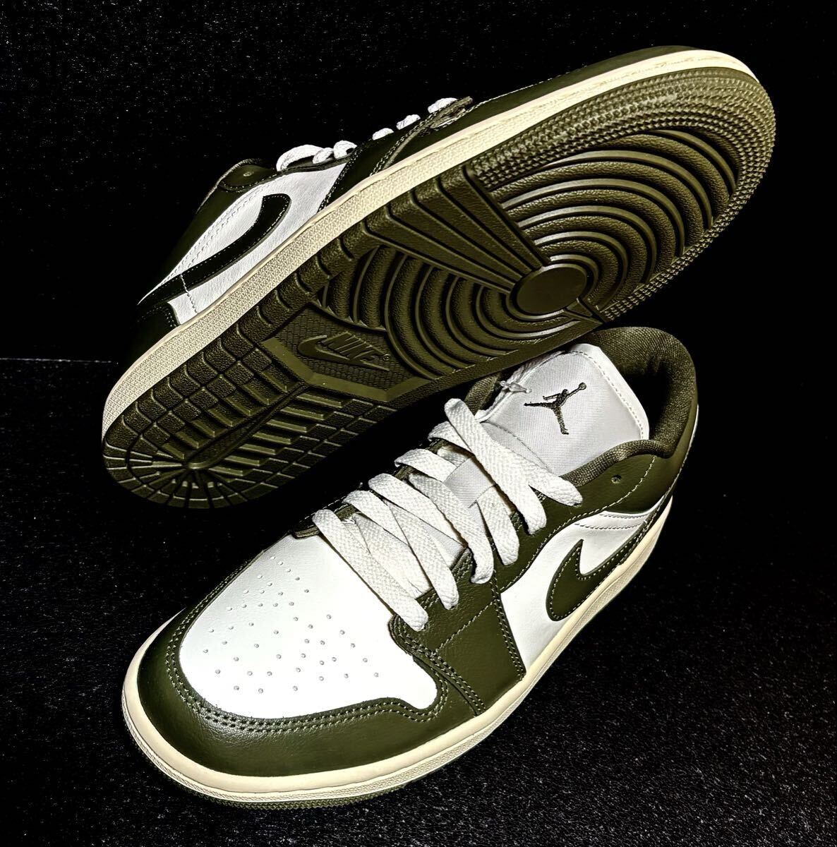 ☆送料込■新品26.0cm■ナイキ エア ジョーダン１LOW セイル/ココナッツミルク/ミディアムオリーブAIR JORDAN 1 【定価.16500円】_画像4