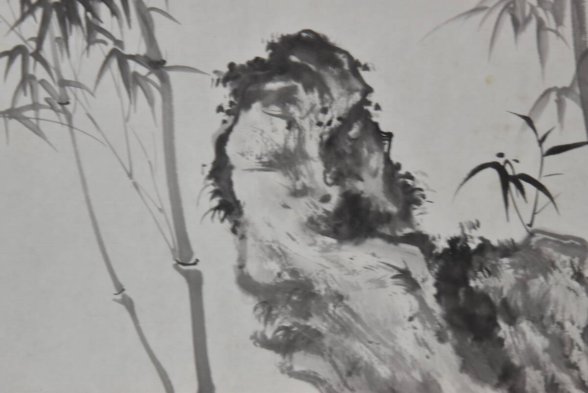 ☆ 中国国画 収蔵品 承徳 作 水墨画 紙 サイズ約26ｃｍx99ｃｍ 肉筆真作 絵のみ シミ、傷等あり 同梱発送できます☆ 送料一律1500円_画像7