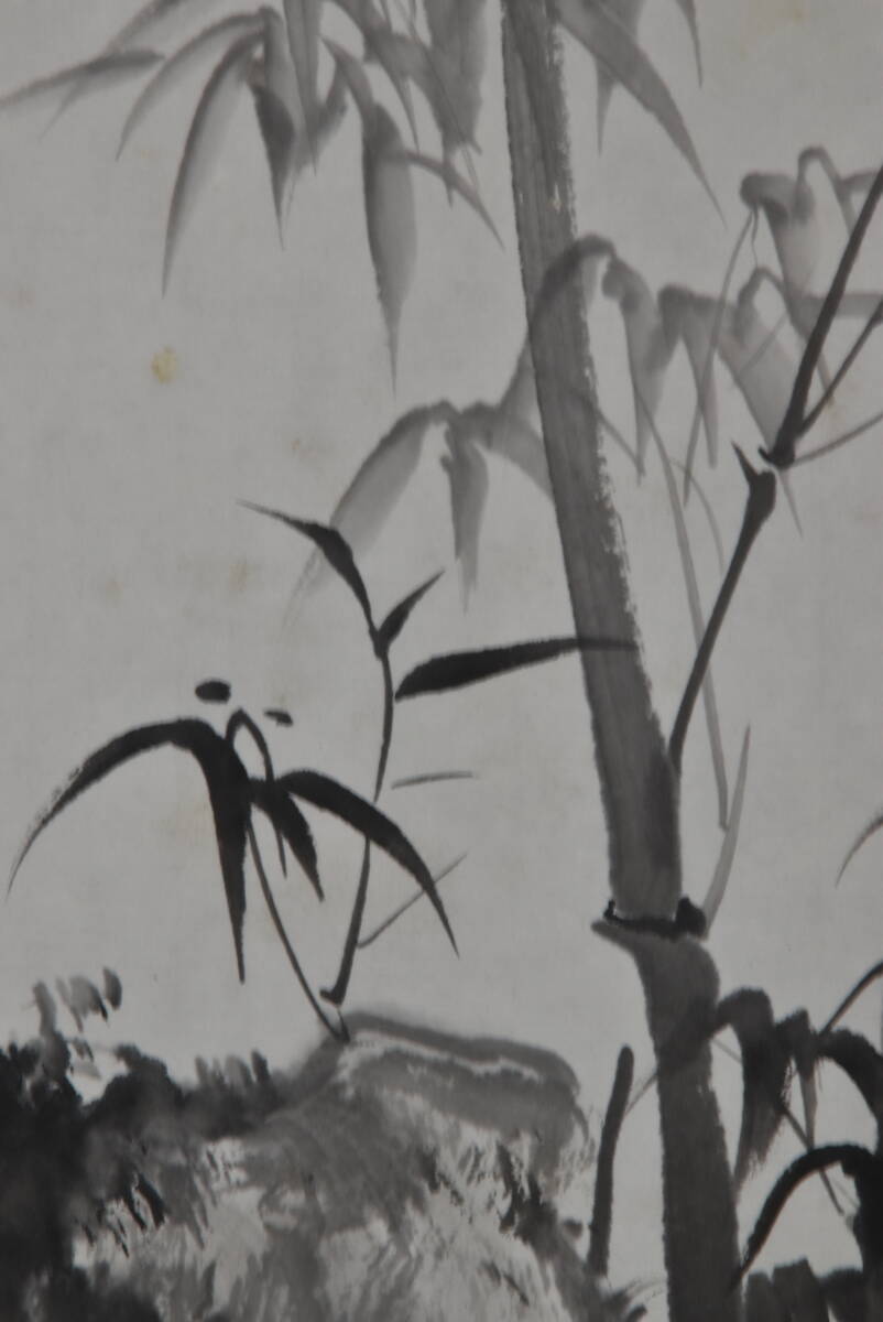 ☆ 中国国画 収蔵品 承徳 作 水墨画 紙 サイズ約26ｃｍx99ｃｍ 肉筆真作 絵のみ シミ、傷等あり 同梱発送できます☆ 送料一律1500円_画像6