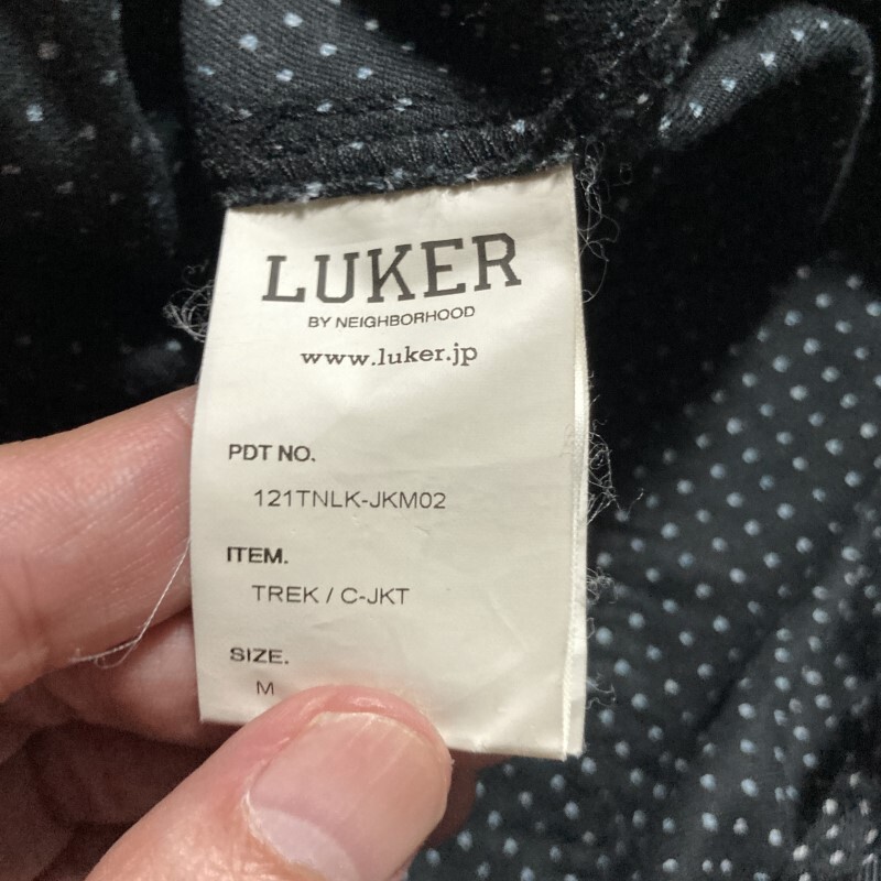 LUKER BY NEIGHBORHOOD★名作★TREK/C-JKT★胸ワッペン ドット切替マウンテンパーカー トレッキング 背ポケット大容量 黒 M ネイバーフッド_画像10