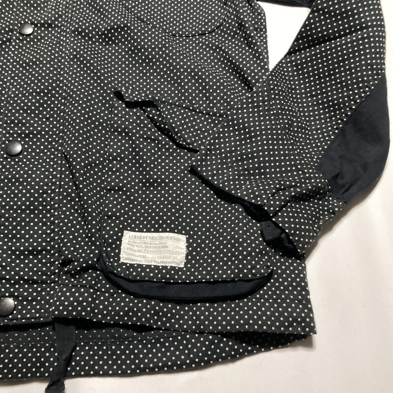 LUKER BY NEIGHBORHOOD★名作★TREK/C-JKT★胸ワッペン ドット切替マウンテンパーカー トレッキング 背ポケット大容量 黒 M ネイバーフッド_画像4