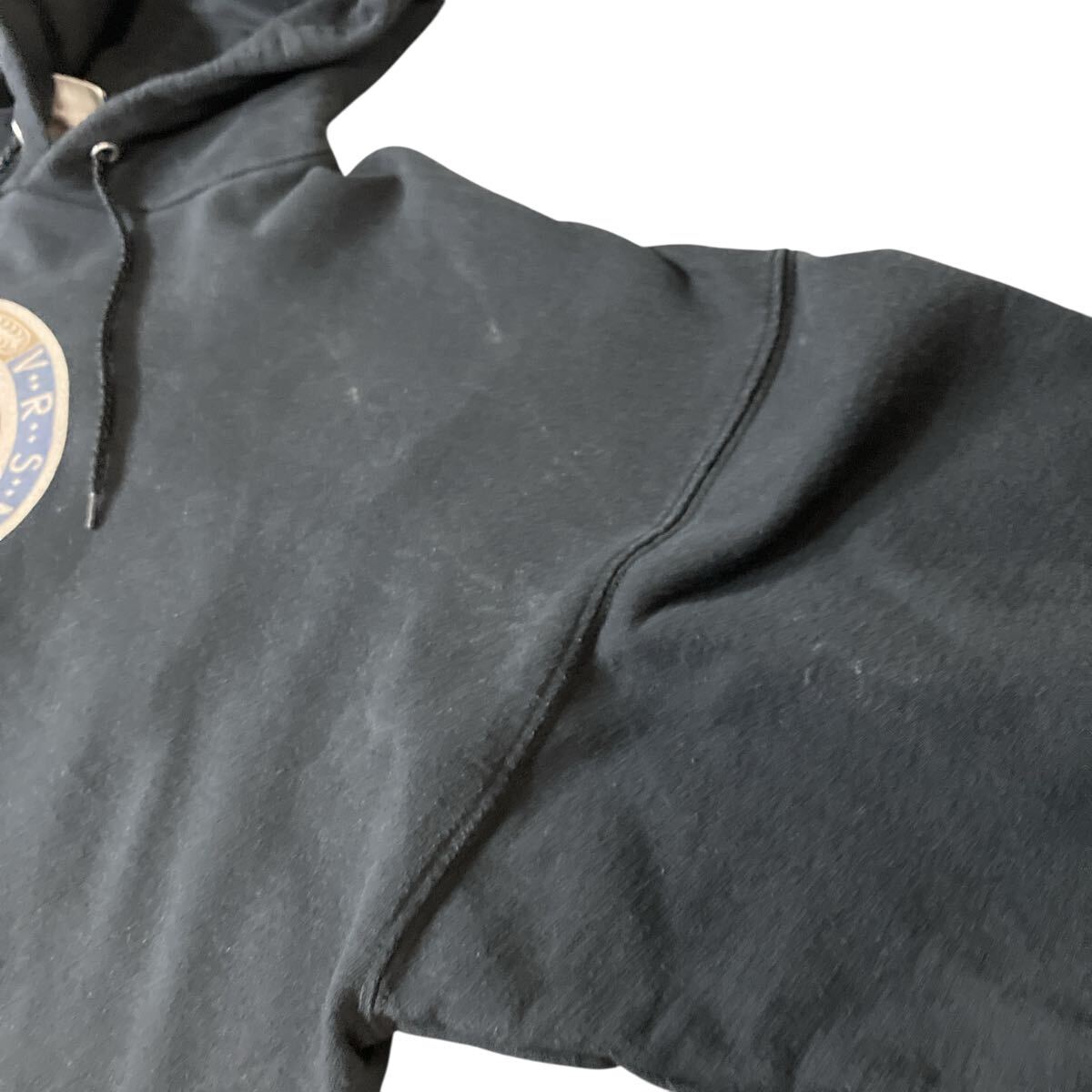 Hanse製 00s スウェット パーカー フーディ プルオーバーパーカー ブラック黒 2XL ビッグシルエット ビッグサイズ やや肉厚生地 _画像5