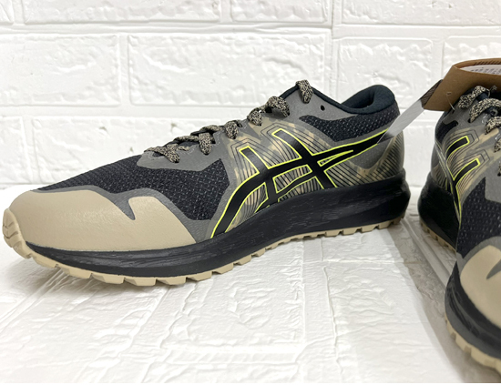 ①未使用品 アシックス asics GEL-SCRAM 6 メンズ ランニングシューズ トレイルラン 25.5cm BLACK/NEON LIME スニーカー 靴 札幌市 白石店_画像4
