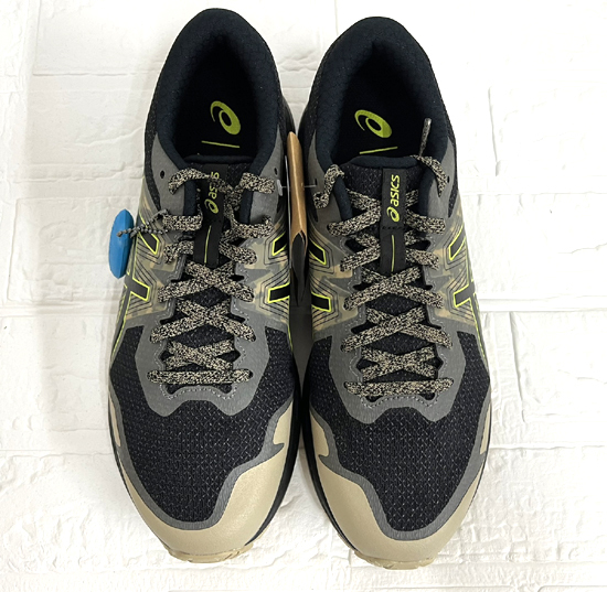 ①未使用品 アシックス asics GEL-SCRAM 6 メンズ ランニングシューズ トレイルラン 25.5cm BLACK/NEON LIME スニーカー 靴 札幌市 白石店_画像2