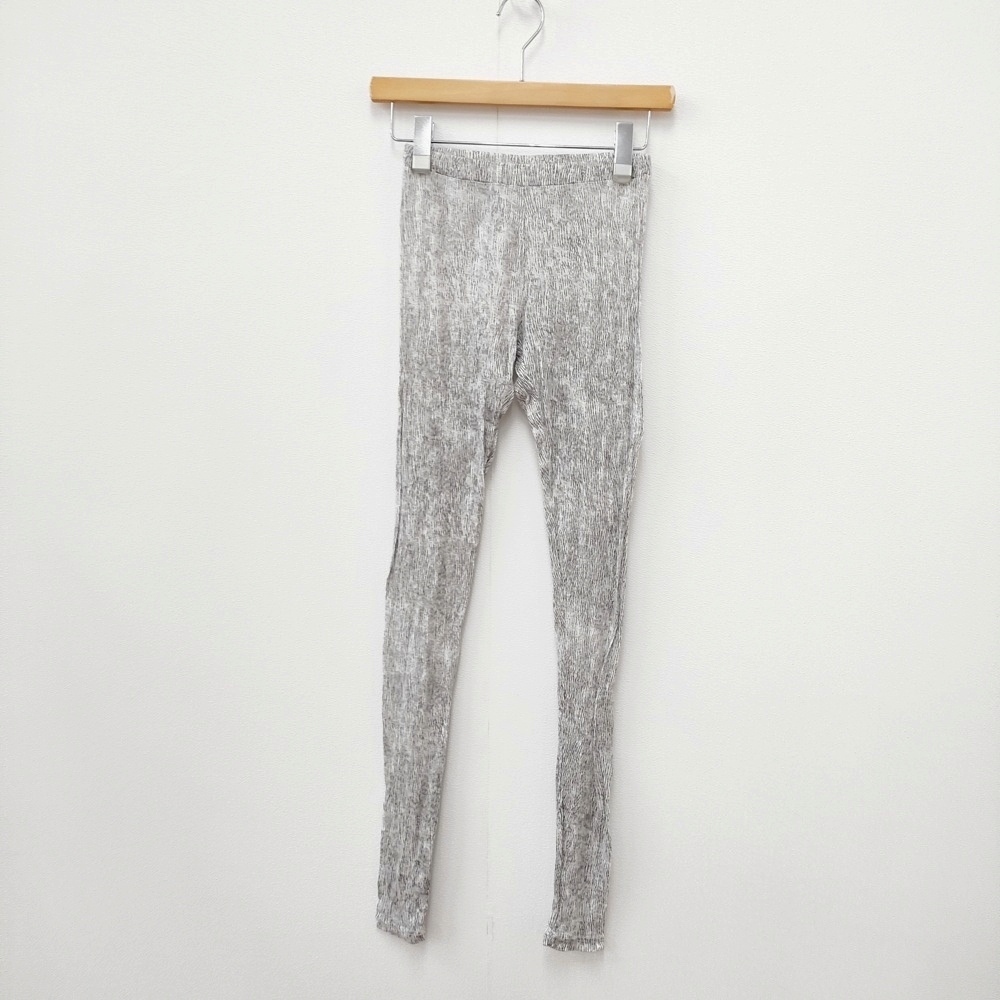 ゴーシュ G111-T042 コットン サイズ2 レギンス ホワイト グレー ゴーシュ 5-0913G 263974_画像1