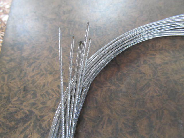 (^－^)　〒110円　シフト　ステンレス　インナーワイヤー　1本【千葉市引取OK?パパチャリ】