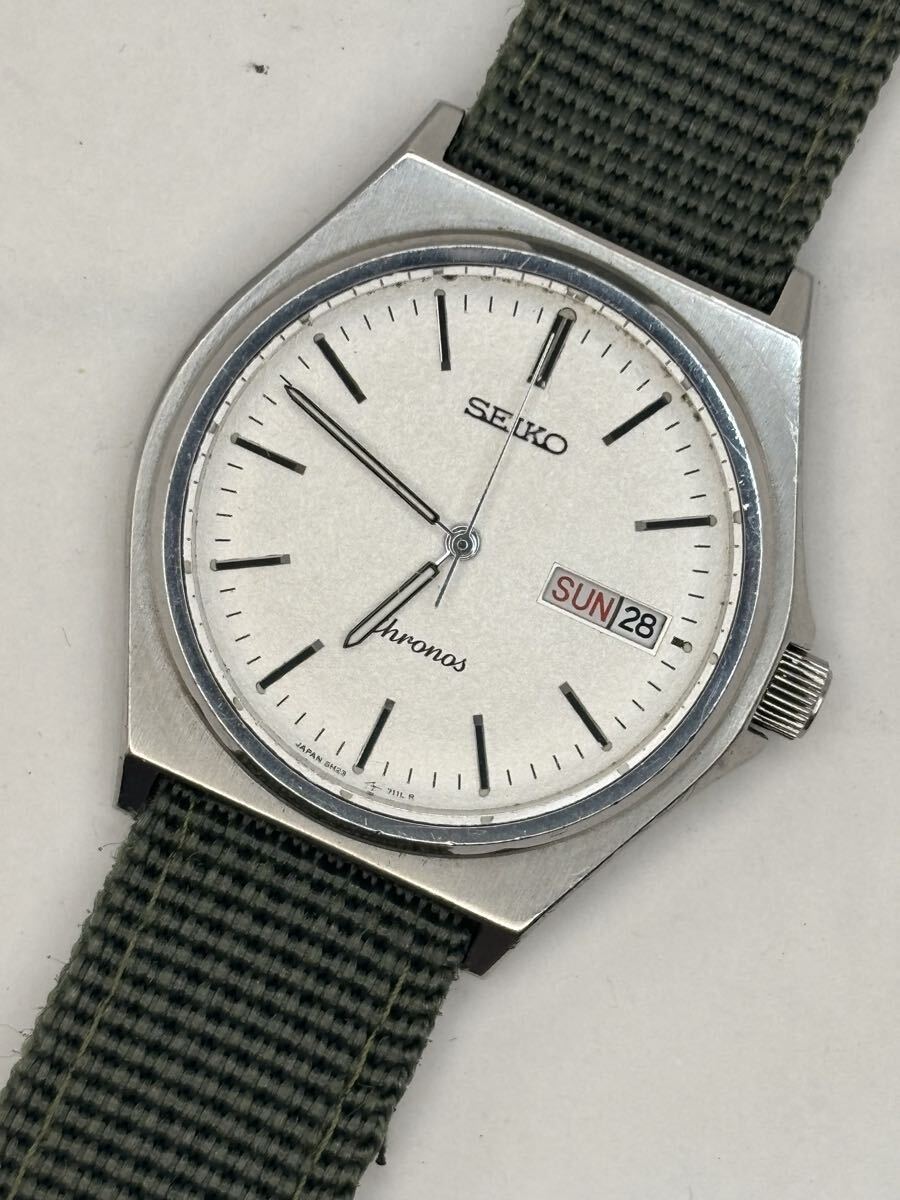 SEIKOセイコークロノスオールドクォーツ 5H23-7060 中古稼動品