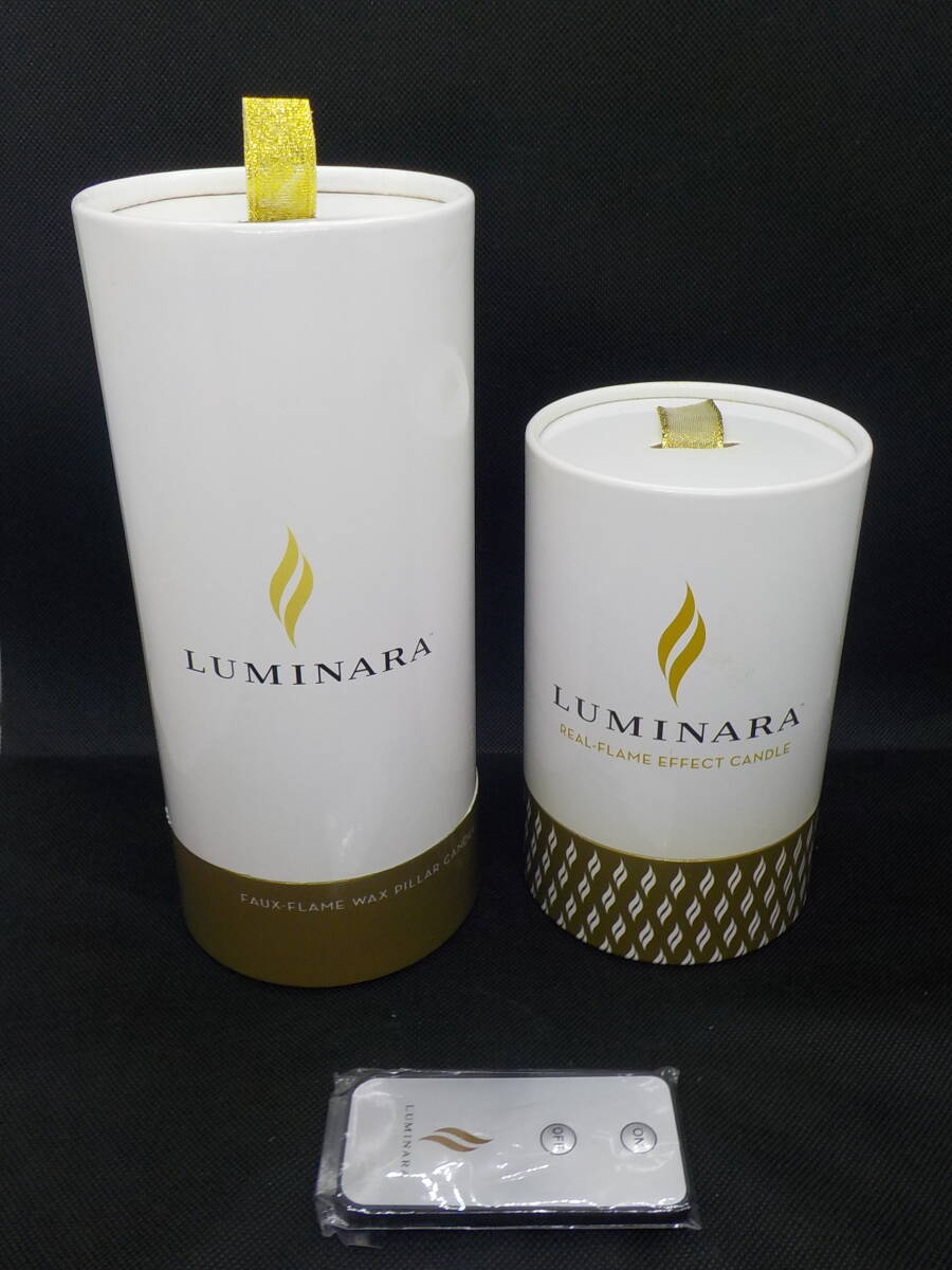 ★USED美品扱い★LUMINARA★ルミナラ★キャンドル★大小２個セット★動作確認済み★_画像2