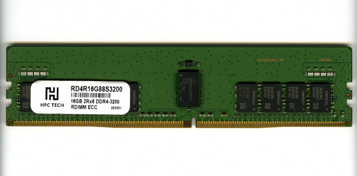 RDIMM】DDR4-3200 ECC Registered 16GB 中古 reg pc4 サーバー