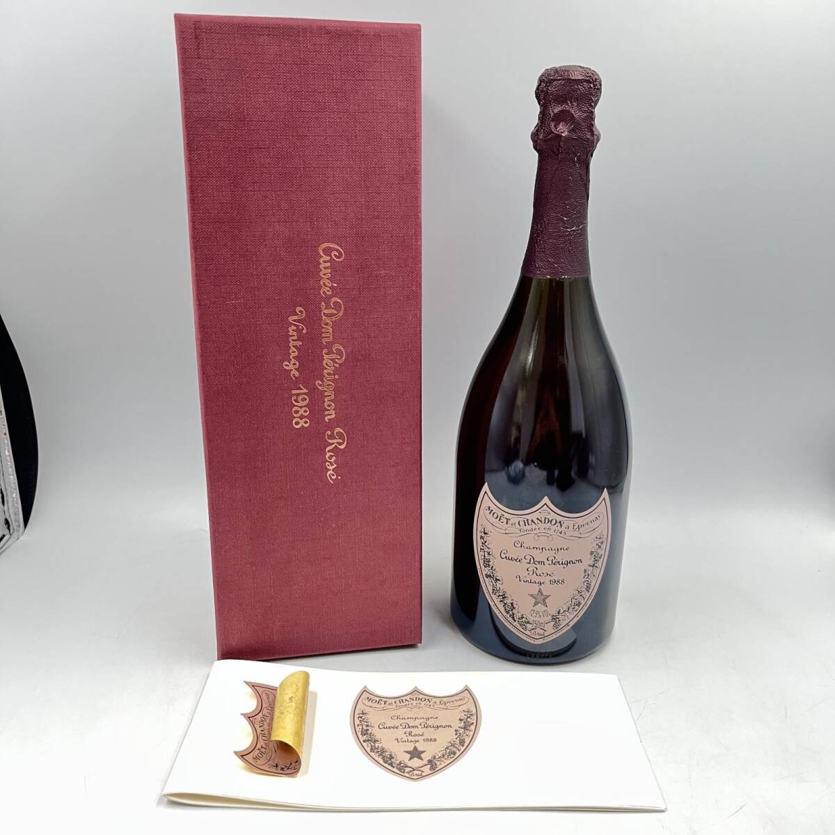 B3549★訳アリ! 未開栓 キュヴェ ドンペリニヨン ロゼ ヴィンテージ 1988 シャンパン 容量750ml アルコール12.5％