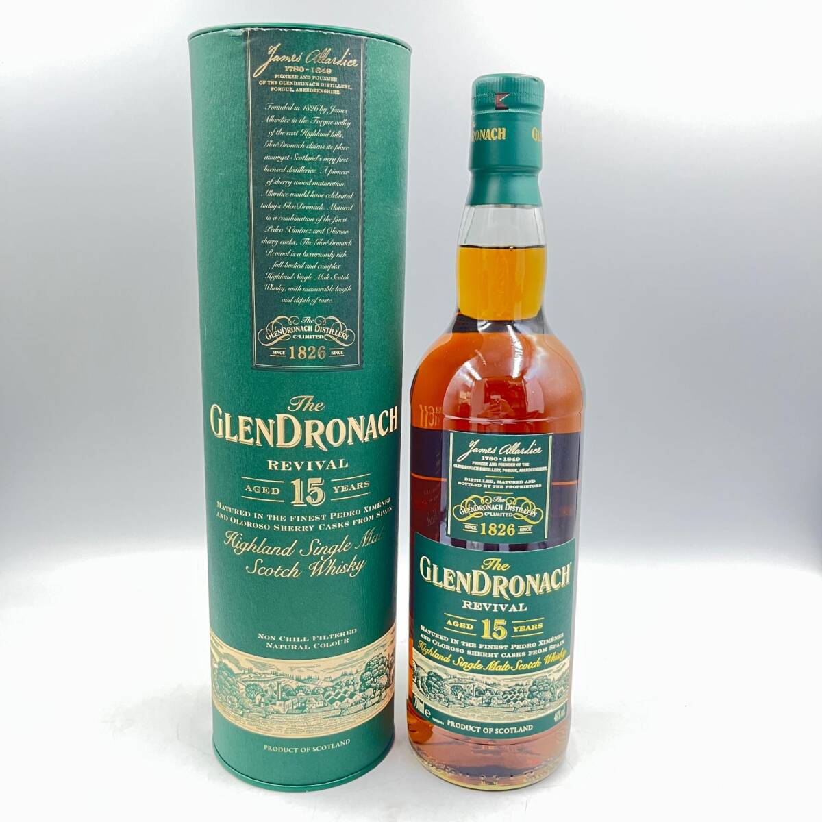 B3564★ 未開栓 ザ グレン ドロナック リバイバル 15年 ウイスキー 容量700ml アルコール46％